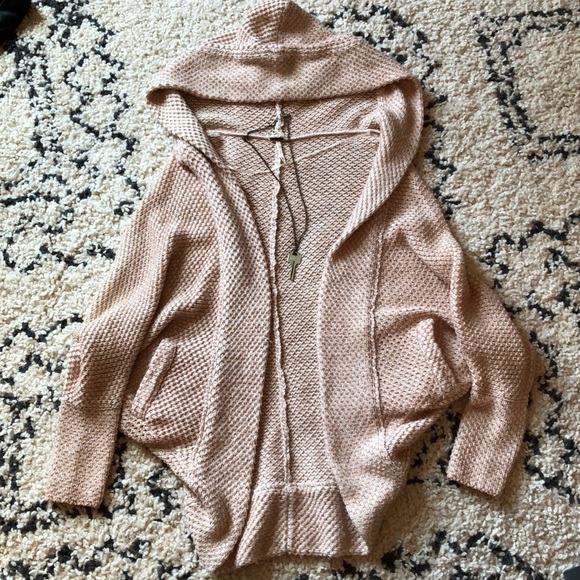 Free People Slouchy Hooded Sweater ,XS 🍂🍁 - Picture 1 of 4